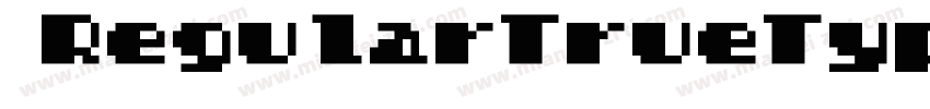  RegularTrueType字体转换